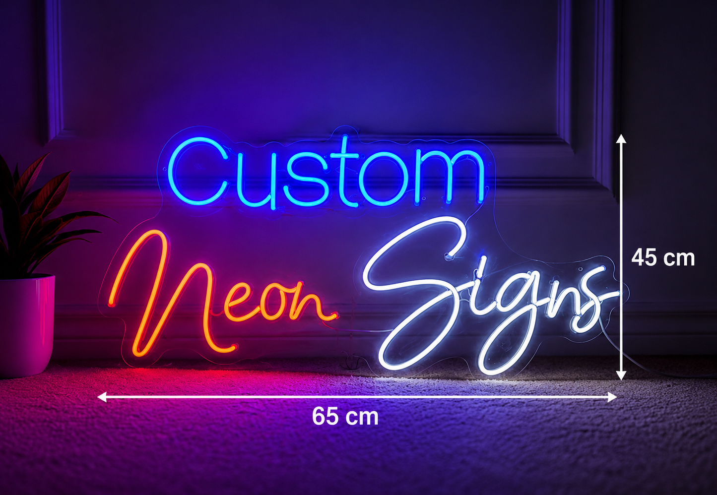 Custom Neon Signs LED Wall Decor | Personalized Neon Light for Home, Cafe & Business