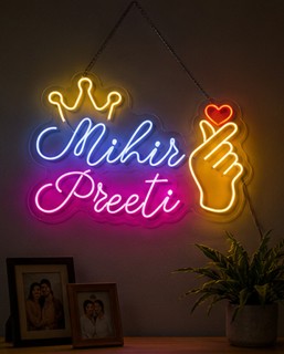 Personalized Couple Neon LED Sign – Custom Name Light