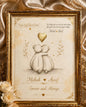 Personalized Couple Hug Teddy Frame | Custom Name Romantic Photo Frame | Anniversary Gift for Couples | Forever & Always Frame