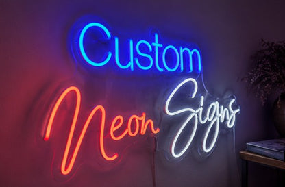 Custom Neon Signs LED Wall Decor | Personalized Neon Light for Home, Cafe & Business
